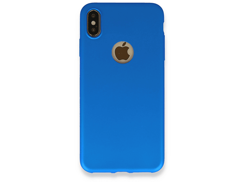 NEWFACE iPhone Xs Max Uyumlu First Silikon Telefon Kılıfı Mavi