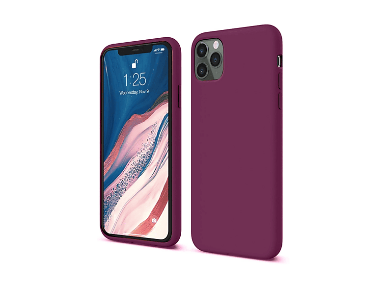 NEWFACE iPhone 11 Pro Uyumlu First Silikon Telefon Kılıfı Mürdüm