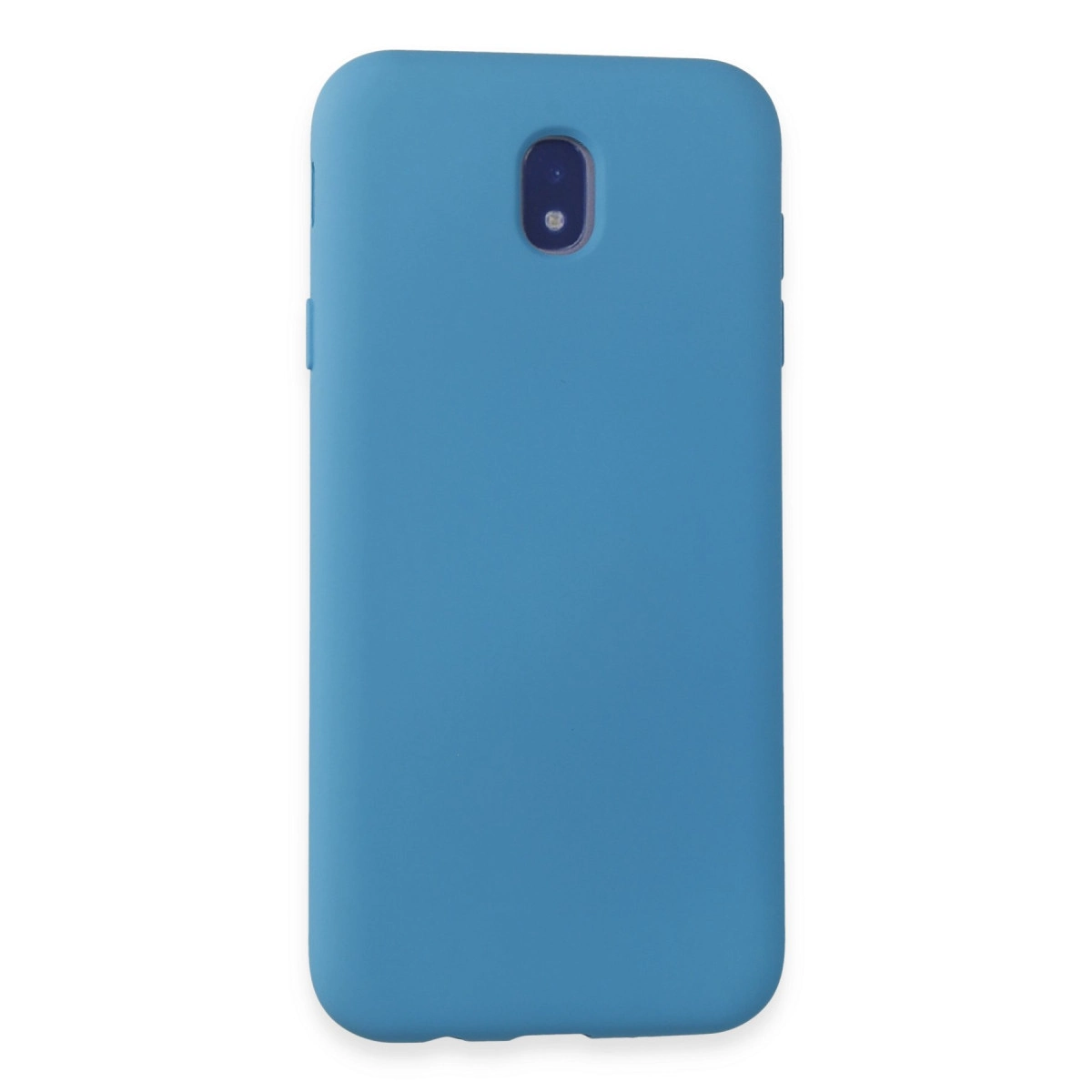 NEWFACE Samsung Galaxy J7 Pro / J730 Uyumlu Nano İçi Kadife Silikon Telefon Kılıfı Mavi