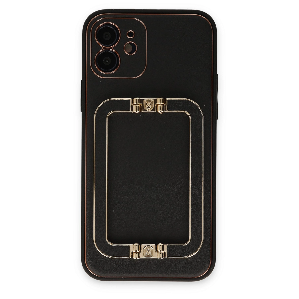 NEWFACE iPhone 12 Uyumlu Coco Elit Telefon Kılıfı Siyah