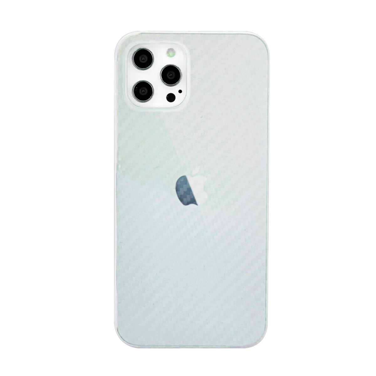 NEWFACE iPhone 12 Pro Max Uyumlu Karbon Pp Silikon Telefon Kılıfı Şeffaf
