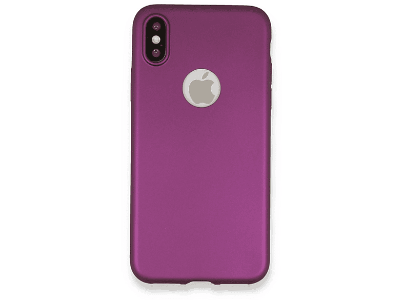 NEWFACE iPhone X Uyumlu First Silikon Telefon Kılıfı Mürdüm