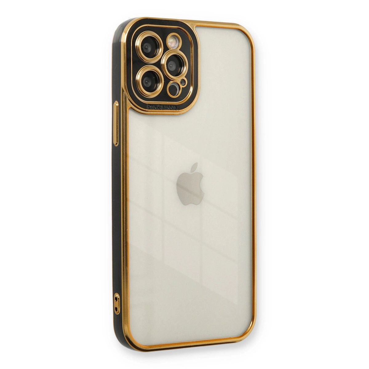 NEWFACE iPhone 12 Pro Uyumlu Liva Lens Silikon Telefon Kılıfı Siyah
