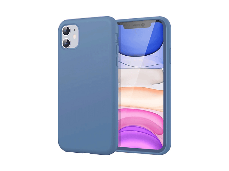 NEWFACE iPhone 11 Uyumlu First Silikon Telefon Kılıfı Mavi