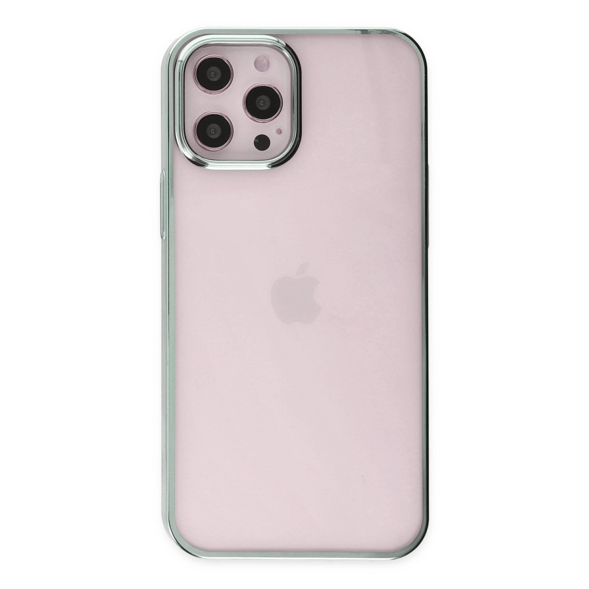 Gümüş kamera modülü ve Apple logosuna sahip pembe bir iPhone.
