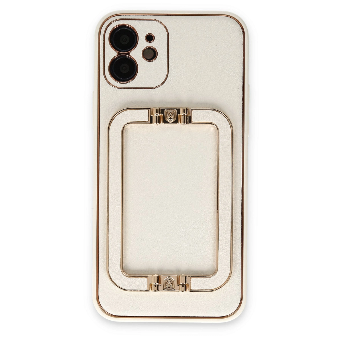 NEWFACE iPhone 12 Uyumlu Coco Elit Telefon Kılıfı Beyaz
