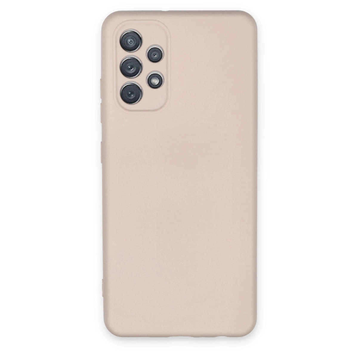 NEWFACE Samsung Galaxy A52 Uyumlu Nano İçi Kadife Silikon Telefon Kılıfı Pudra