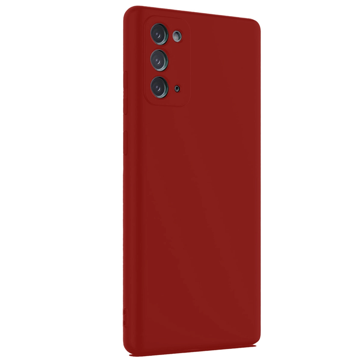 NEWFACE Samsung Galaxy Note 20 Uyumlu First Silikon Telefon Kılıfı Bordo
