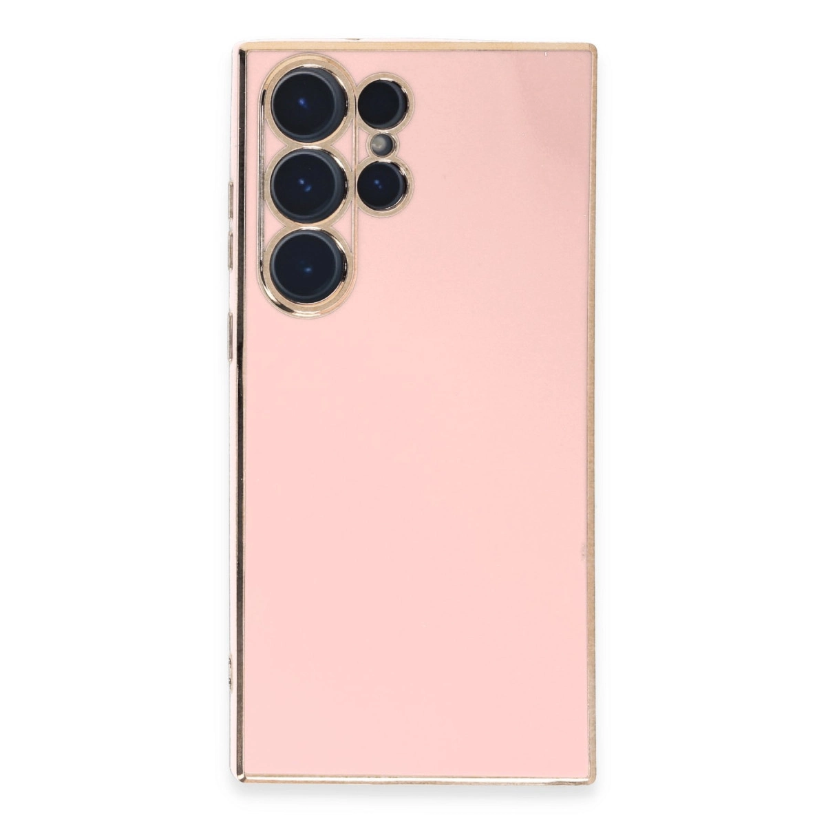 NEWFACE Samsung Galaxy S23 Ultra Uyumlu Volet Silikon Telefon Kılıfı Pembe