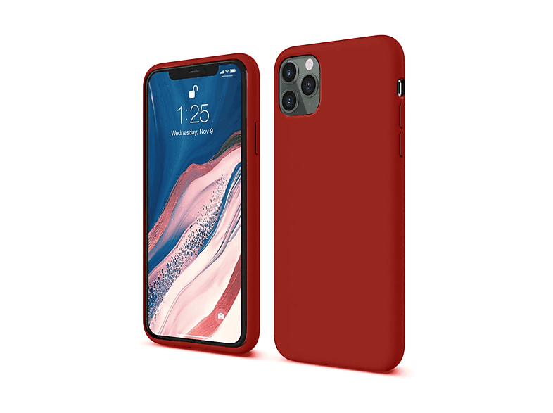 NEWFACE iPhone 11 Pro Uyumlu First Silikon Telefon Kılıfı Bordo