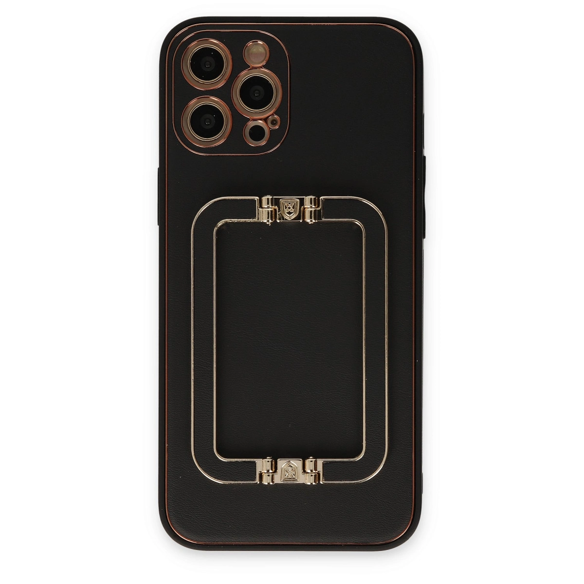 NEWFACE iPhone 12 Pro Uyumlu Coco Elit Telefon Kılıfı Siyah