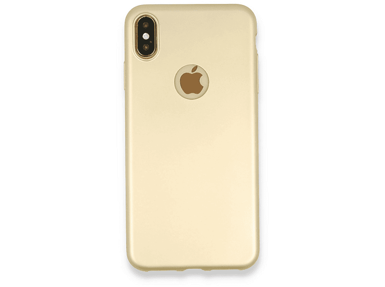 NEWFACE iPhone Xs Max Uyumlu First Silikon Telefon Kılıfı Gold