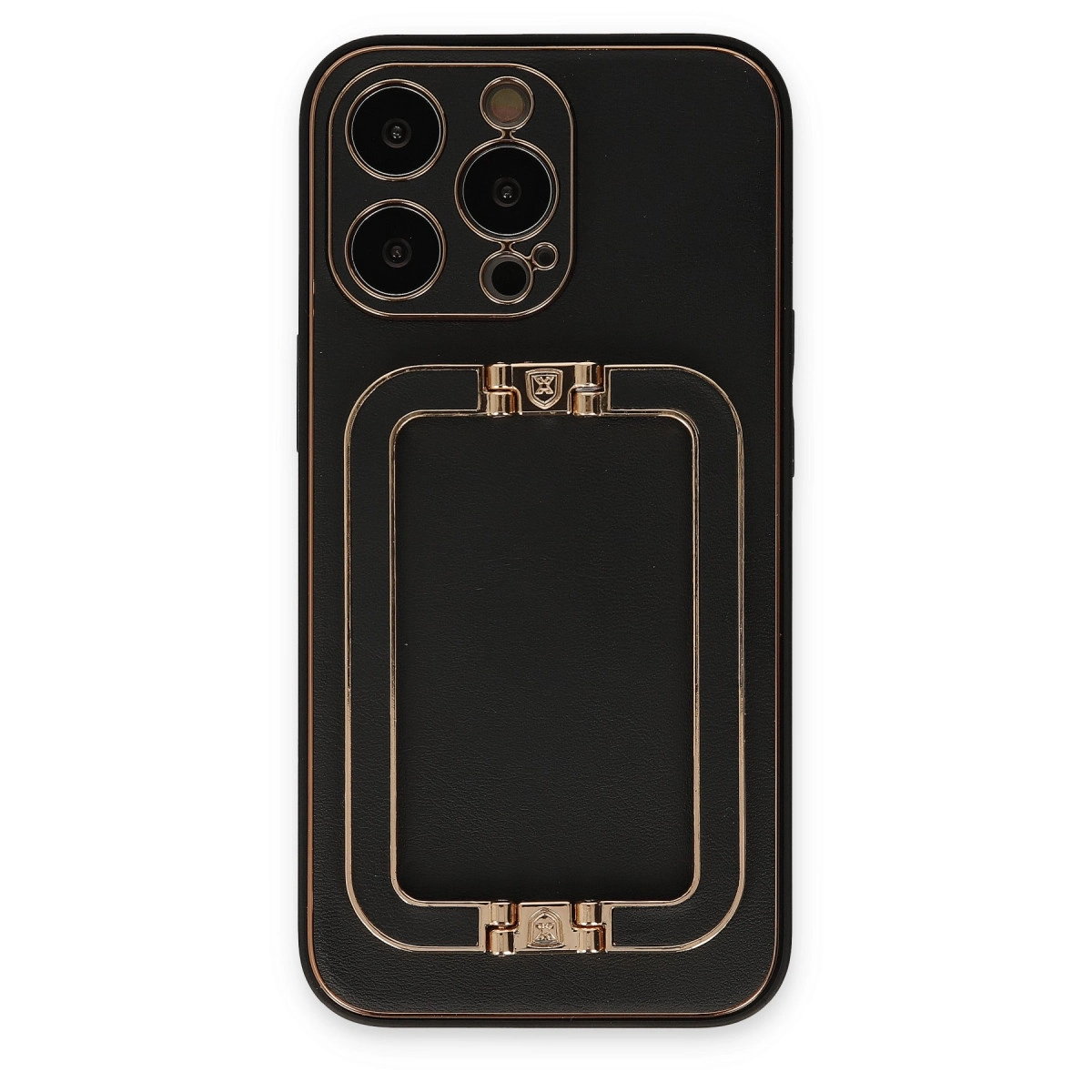 NEWFACE iPhone 13 Pro Max Uyumlu Coco Elit Telefon Kılıfı Siyah