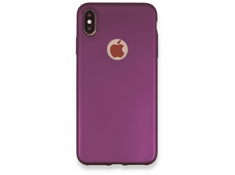 NEWFACE iPhone Xs Max Uyumlu First Silikon Telefon Kılıfı Mürdüm