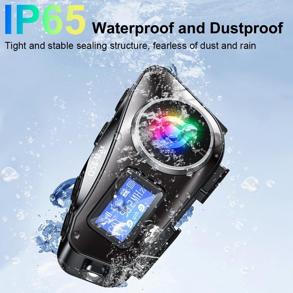 Wasserdichtes, staubdichtes Gerät mit Display und farbiger LED-Beleuchtung.