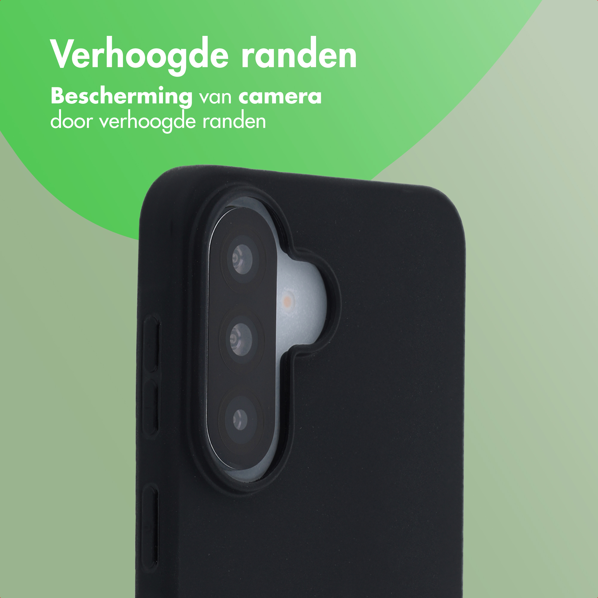 Coque de téléphone noire avec bloc caméra surélevé à trois objectifs.