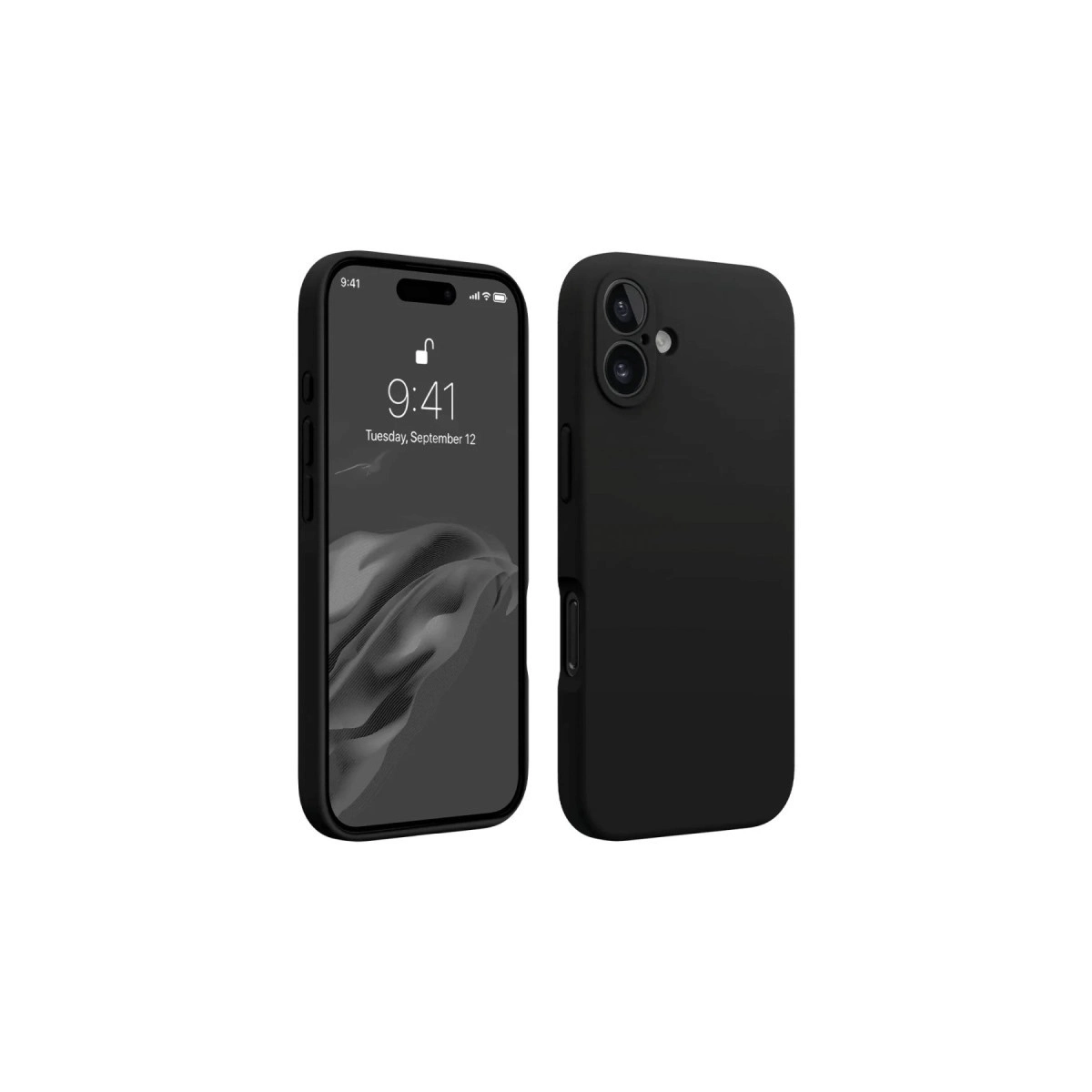 NEWFACE iPhone 16 Uyumlu First Silikon Telefon Kılıfı Siyah