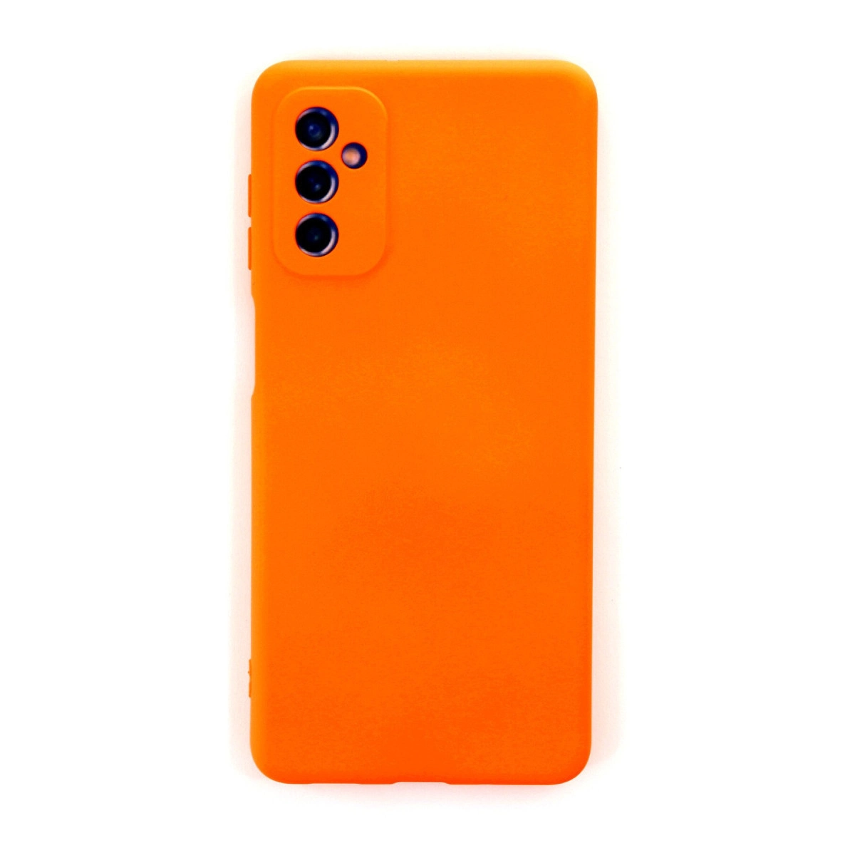 NEWFACE Samsung Galaxy M52 5g Uyumlu Nano İçi Kadife Silikon Telefon Kılıfı Turuncu