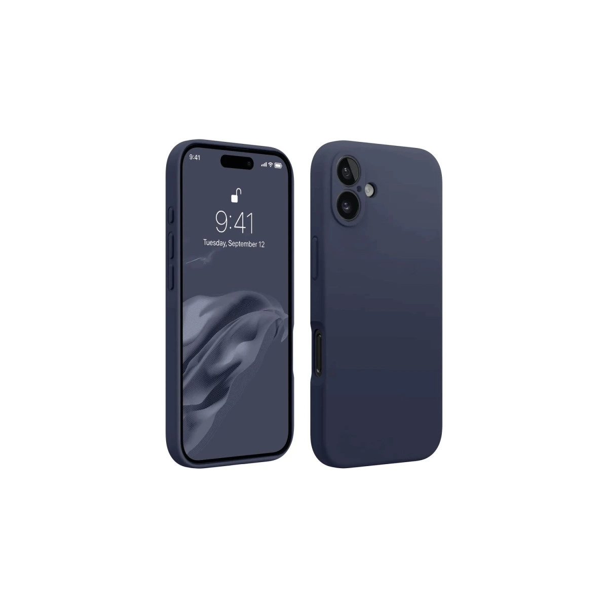 NEWFACE iPhone 16 Plus Uyumlu First Silikon Telefon Kılıfı Lacivert