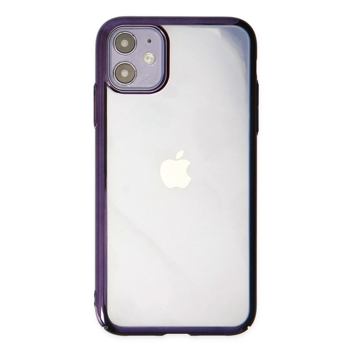 NEWFACE iPhone 12 Uyumlu Element Silikon Telefon Kılıfı Mor