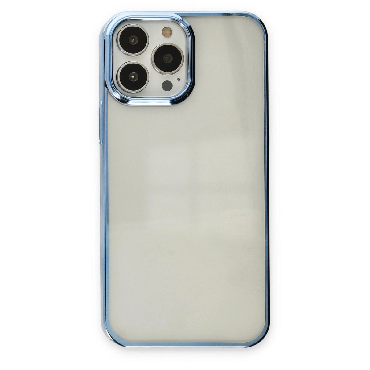 NEWFACE iPhone 13 Pro Uyumlu Element Silikon Telefon Kılıfı Sky Blue