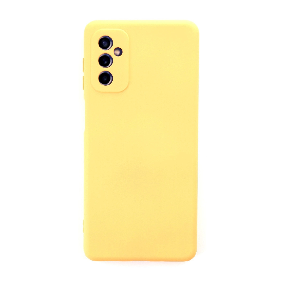 NEWFACE Samsung Galaxy M52 5g Uyumlu Nano İçi Kadife Silikon Telefon Kılıfı Sarı