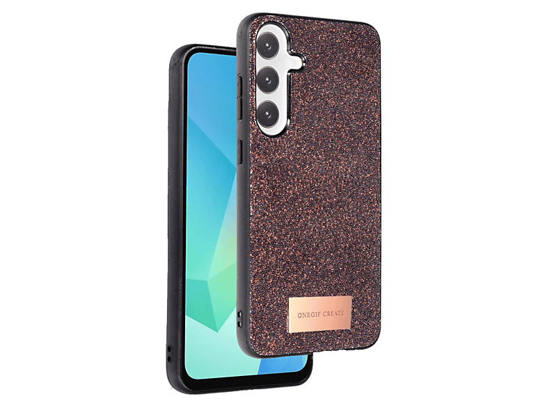 NEWFACE Samsung Galaxy A26 Uyumlu Bright Simli Kapak Telefon Kılıfı Derin Mor