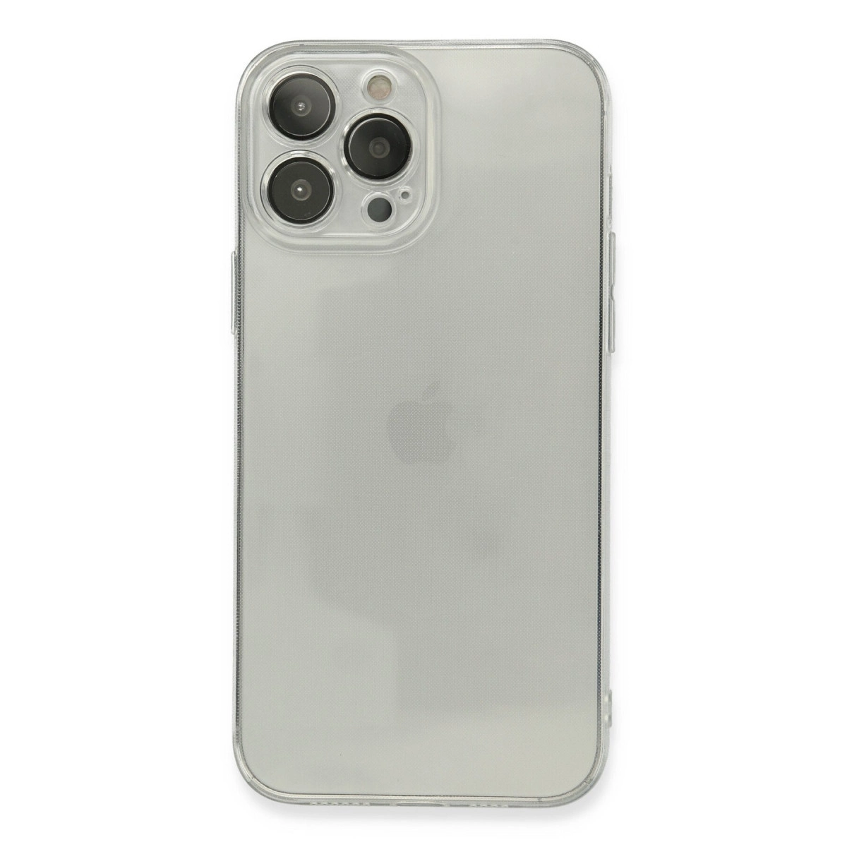 NEWFACE iPhone 13 Pro Max Uyumlu Fly Lens Silikon Telefon Kılıfı Şeffaf