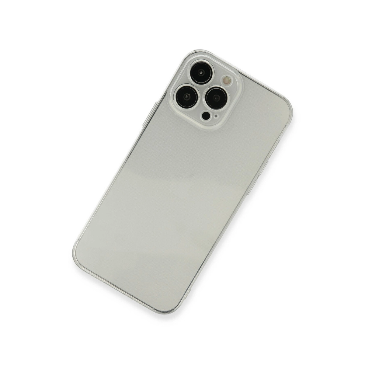 NEWFACE iPhone 13 Pro Max Uyumlu Fly Lens Silikon Telefon Kılıfı Şeffaf