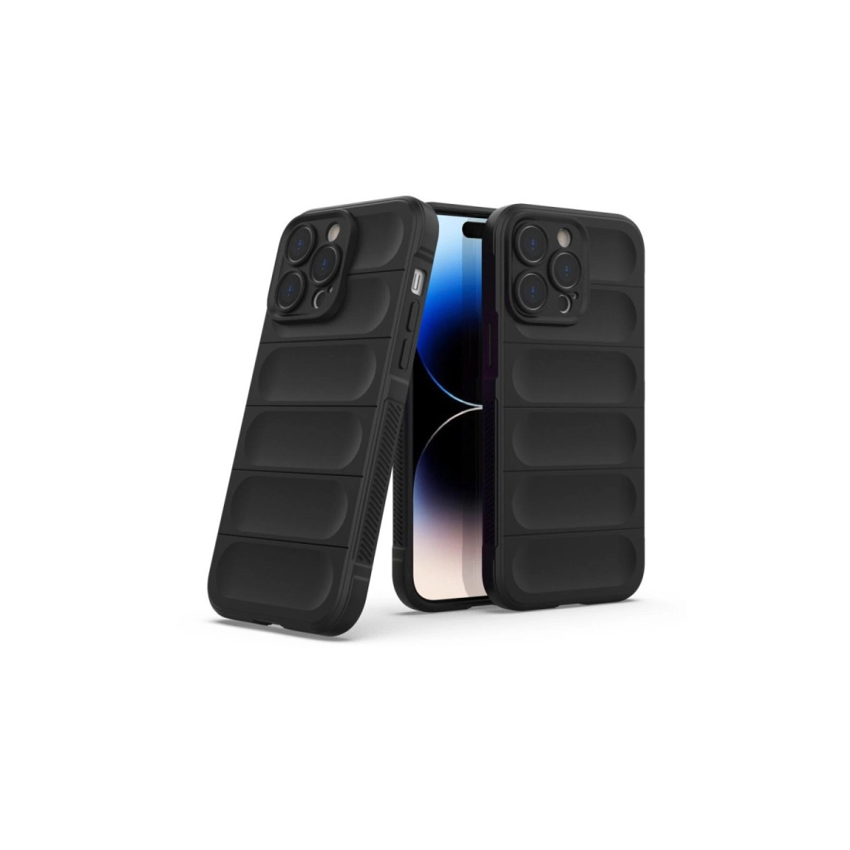 NEWFACE iPhone 16 Pro Max Uyumlu Optimum Silikon Telefon Kılıfı Siyah