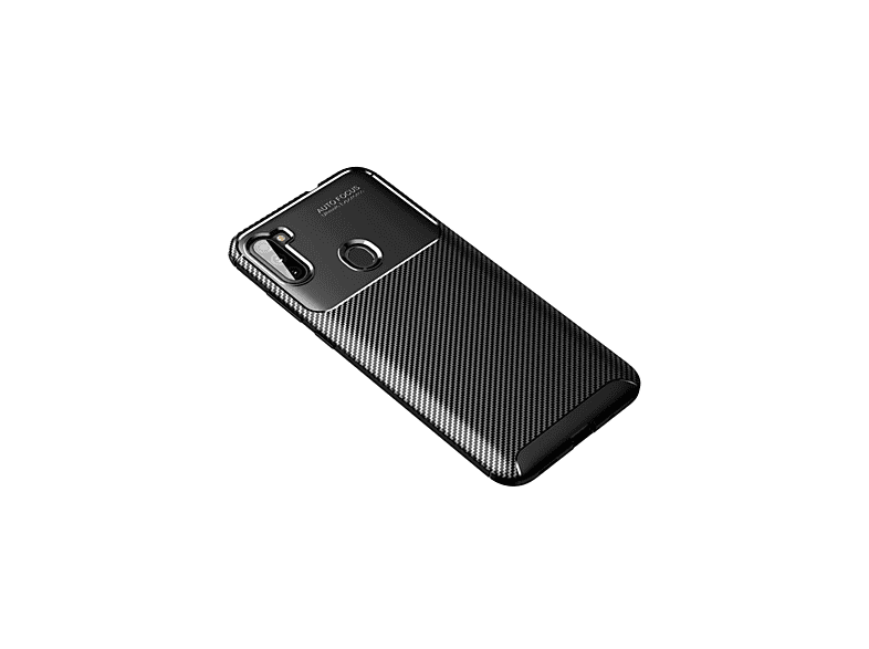NEWFACE Samsung Galaxy A11 Uyumlu Auto Focus Karbon Kapak Telefon Kılıfı Siyah