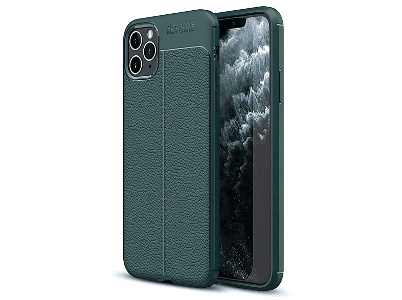NEWFACE iPhone 11 Pro Max Uyumlu Auto Focus Kapak Telefon Kılıfı Yeşil