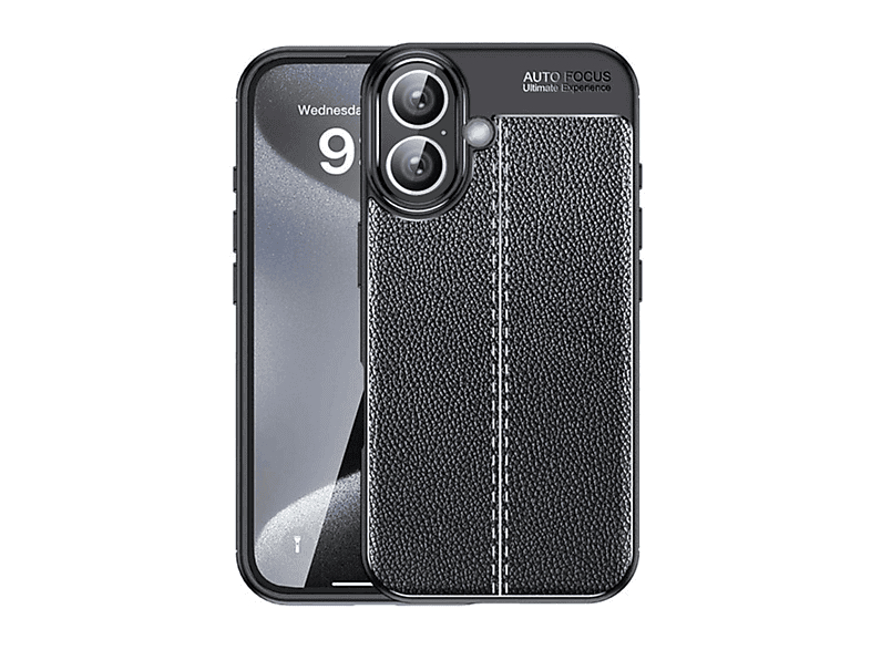 NEWFACE iPhone 16 Uyumlu Auto Focus Kapak Telefon Kılıfı Siyah