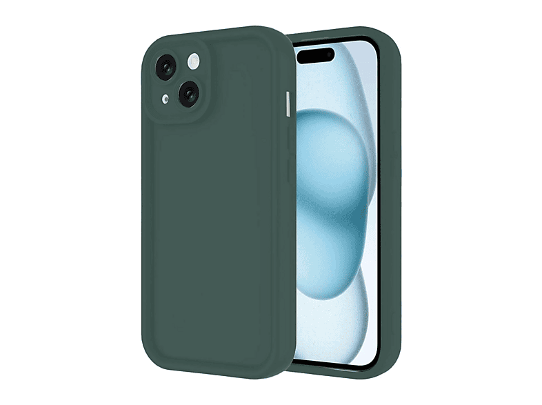 NEWFACE iPhone 14 Uyumlu Viera Silikon Telefon Kılıfı Koyu Yeşil
