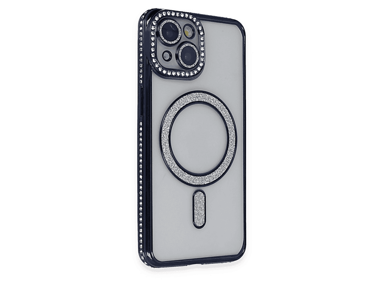 EVIMDEYOKYOK Apple İphone 13 Uyumlu Joke Simli Magneticsafe Telefon Kılıfı Mavi