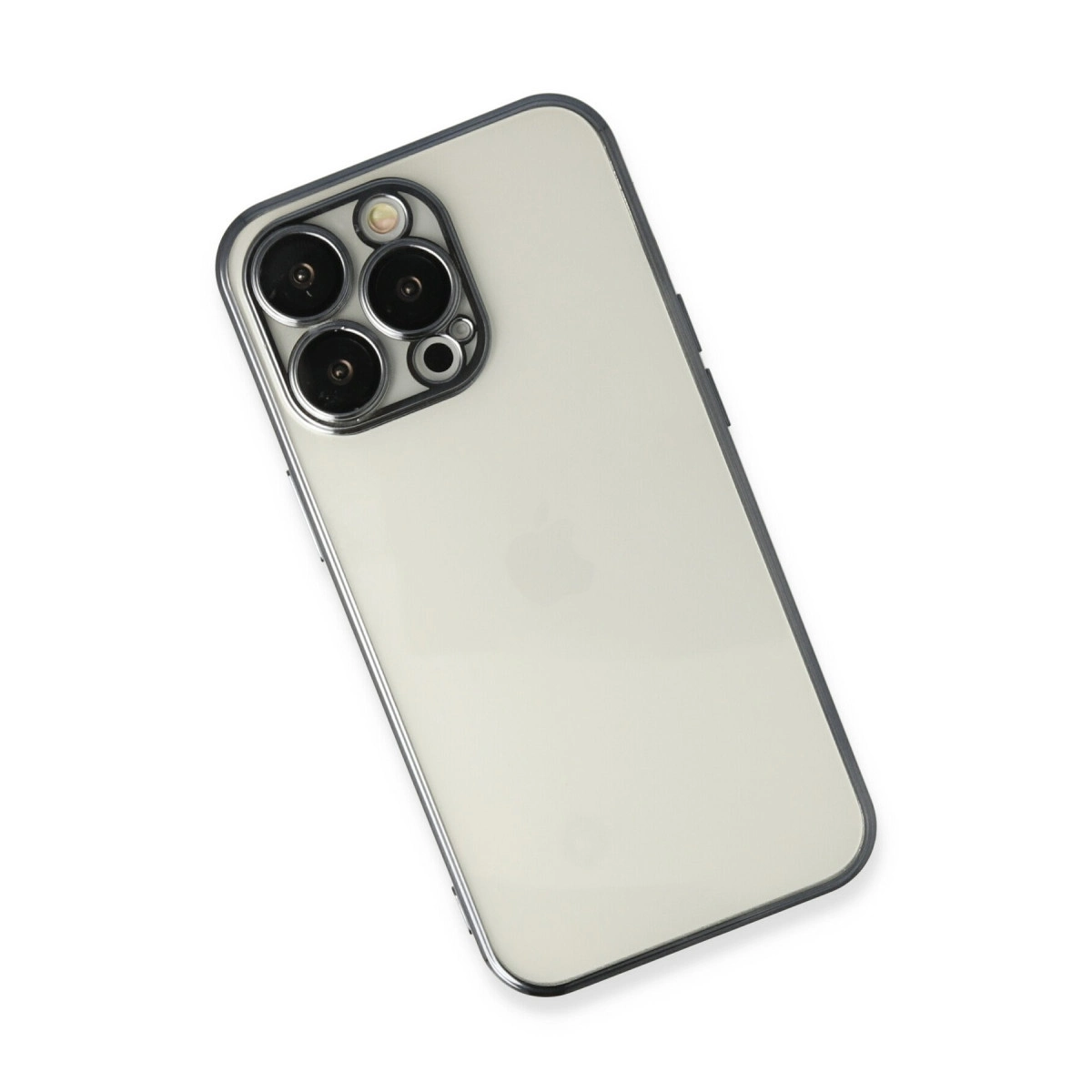 NEWFACE iPhone 13 Pro Uyumlu Kamera Korumalı Lensli Silikon Telefon Kılıfı Siyah
