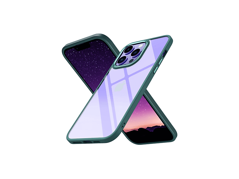NEWFACE iPhone 13 Pro Max Uyumlu Power Silikon Telefon Kılıfı Koyu Yeşil