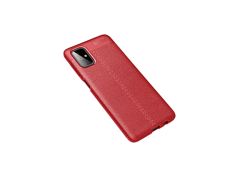 NEWFACE Samsung Galaxy M51 Uyumlu Auto Focus Kapak Telefon Kılıfı Kırmızı