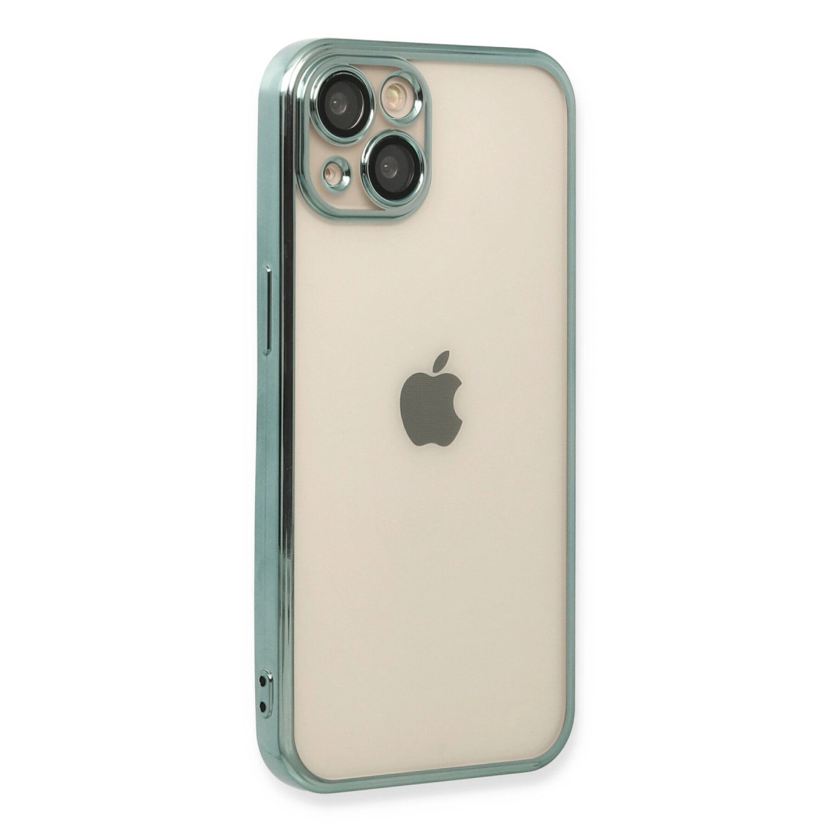 NEWFACE iPhone 14 Uyumlu Kamera Korumalı Lensli Silikon Telefon Kılıfı Yeşil