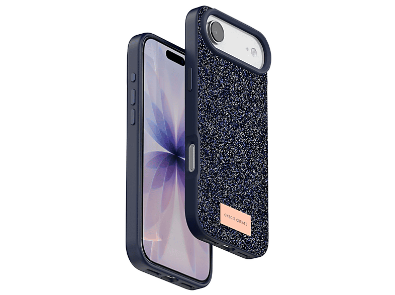 NEWFACE iPhone 17 Air Uyumlu Bright Simli Kapak Telefon Kılıfı Mavi