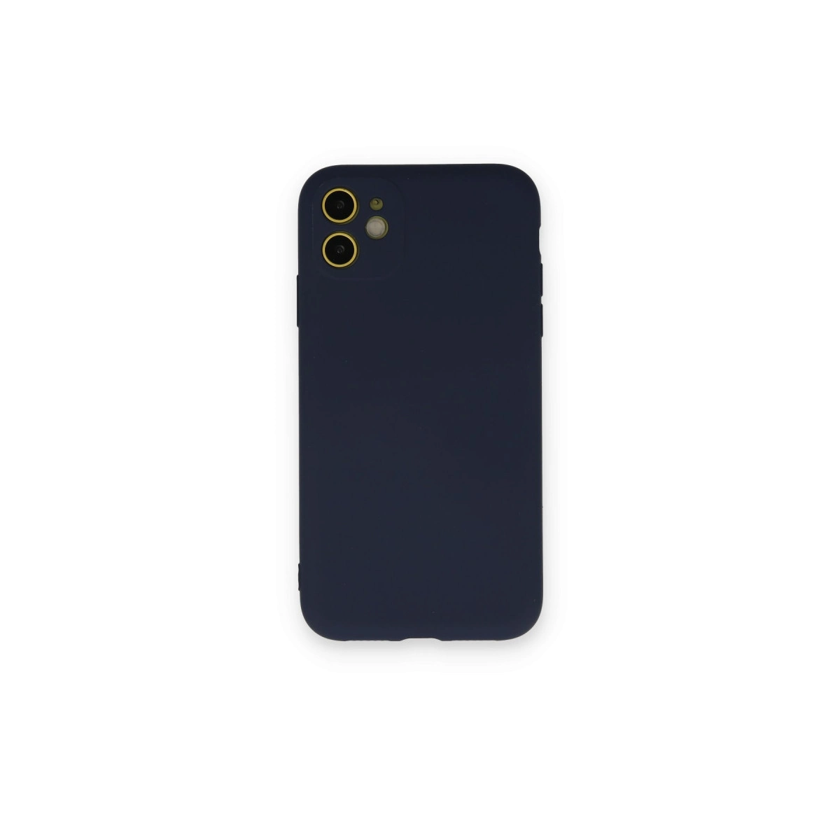 NEWFACE iPhone 12 Mini Uyumlu Nano İçi Kadife Silikon Telefon Kılıfı Lacivert
