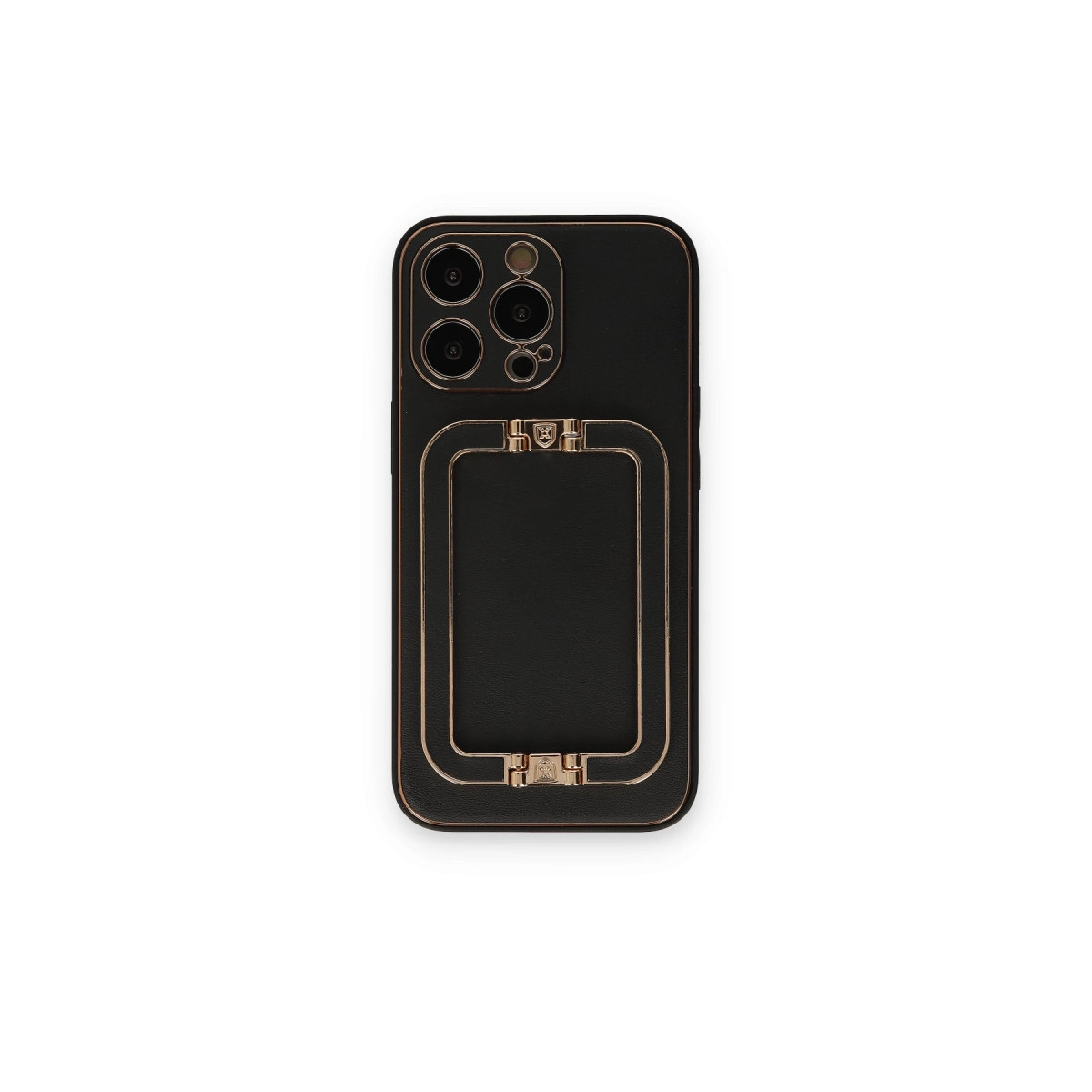 NEWFACE iPhone 14 Pro Uyumlu Coco Elit Kapak Telefon Kılıfı Siyah