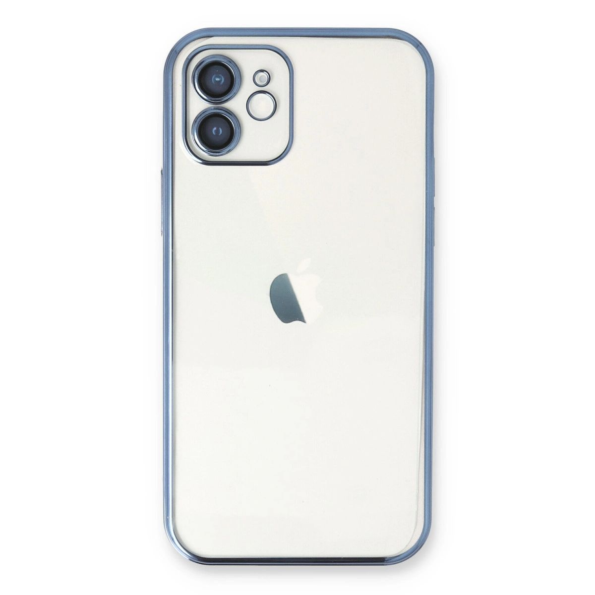 NEWFACE iPhone 11 Uyumlu Kamera Korumalı Lensli Silikon Telefon Kılıfı Açık Mavi