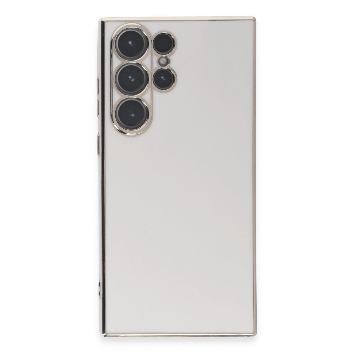 NEWFACE Samsung Galaxy S23 Ultra Uyumlu Volet Silikon Telefon Kılıfı Beyaz