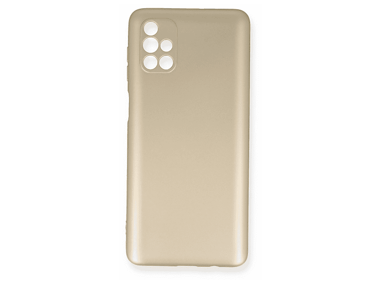 NEWFACE Samsung Galaxy M51 Uyumlu First Silikon Telefon Kılıfı Gold