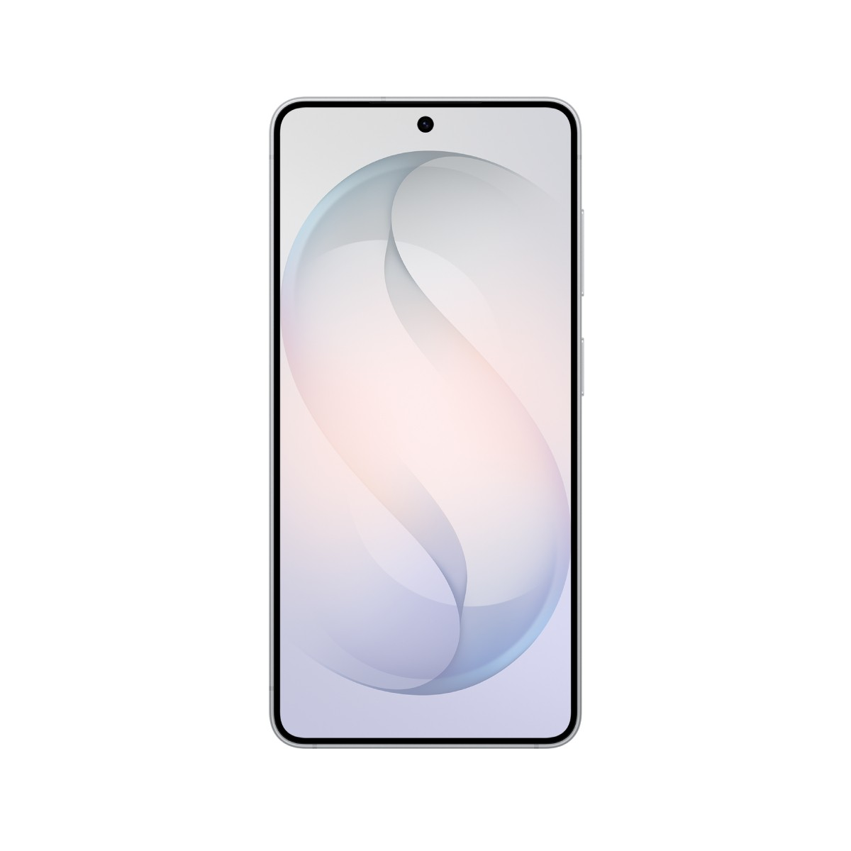 Elegancki smartfon z delikatnym falistym wzorem na ekranie.
