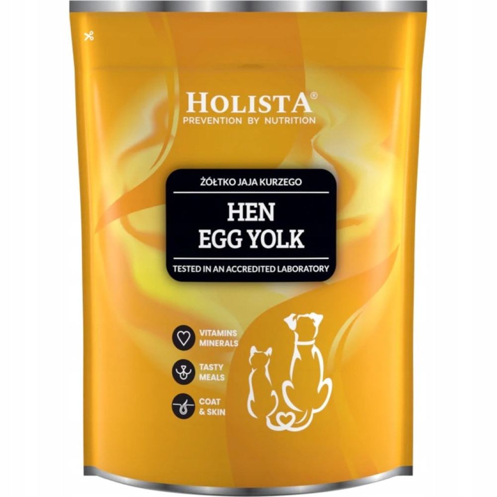 Holista Hen Egg Yolk karma dla zwierząt z witaminami, minerałami, smacznymi posiłkami.