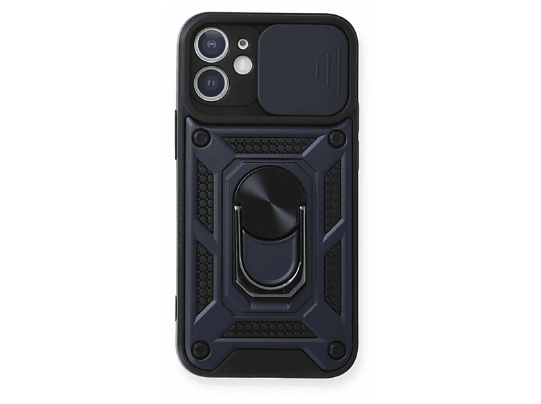 NEWFACE iPhone 11 Uyumlu Pars Lens Yüzüklü Silikon Telefon Kılıfı Lacivert