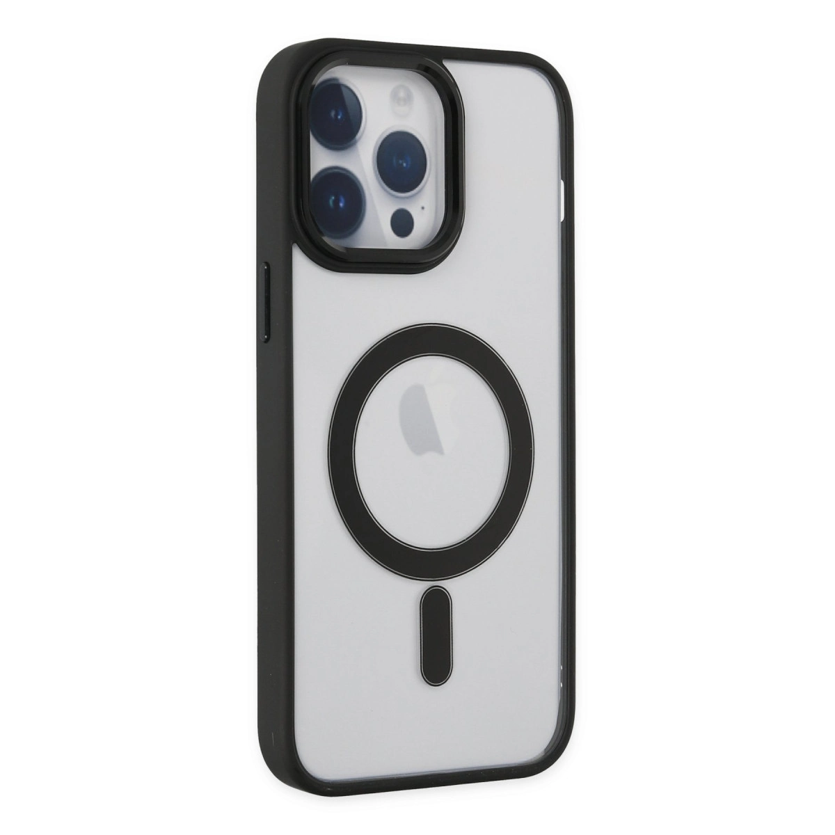 NEWFACE iPhone 14 Pro Uyumlu Room Magneticsafe Silikon Telefon Kılıfı Siyah