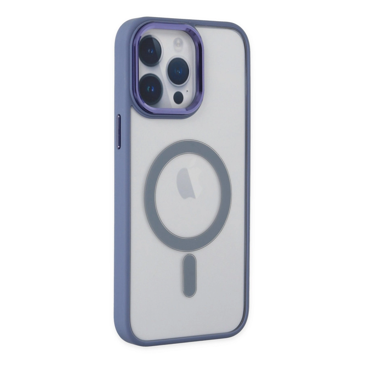 NEWFACE iPhone 14 Pro Max Uyumlu Room Magneticsafe Silikon Telefon Kılıfı Sierra Blue
